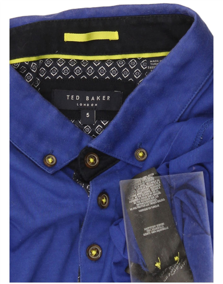 TED BAKER Muška polo majica veličina 5 XL plavi pamuk