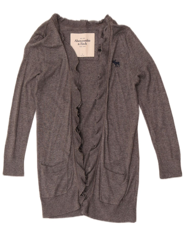 Abercrombie & Fitch Ženski dugi kardigan pulover UK 8 Mali sivi
