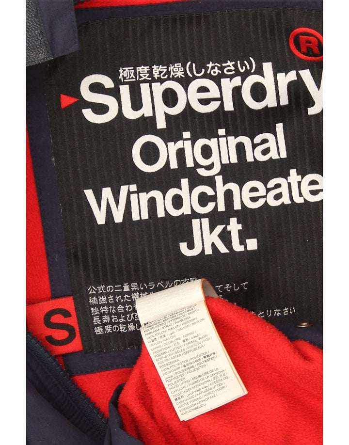Superdry muška grafička vjetrovka jakna UK 36 Mala tamnoplava