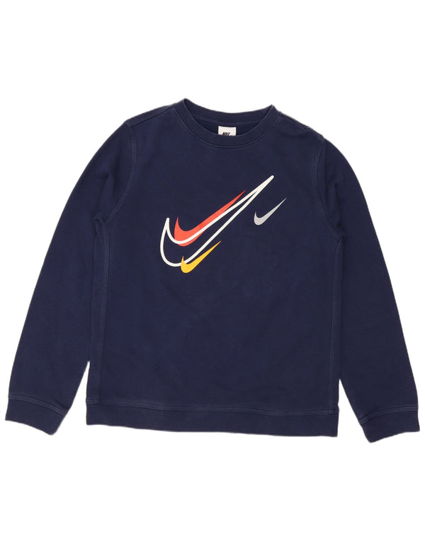 Nike Boys Graphic Sweatshirt Džemper 13-14 godina XL tamnoplavi pamuk