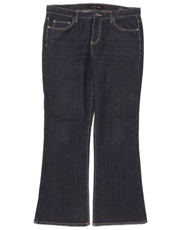 Calvin Klein ženske lepršave traperice US 10 Large W33 L29 tamnoplavi pamuk