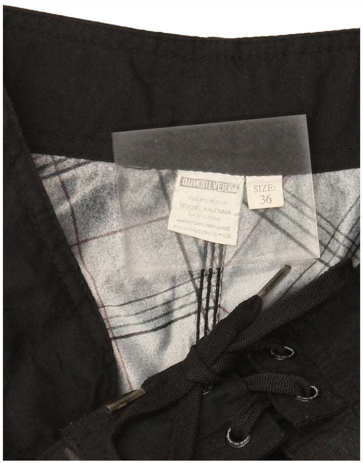 Quiksilver muške kratke hlače za kupanje s grafičkim motivima, veliki narančasti karirani poliester