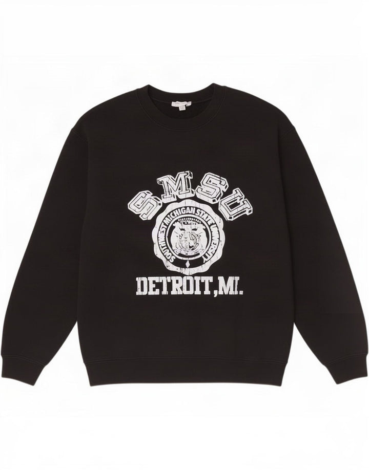 Topshop ženski džemper s grafičkim motivima UK 14 srednje crne boje