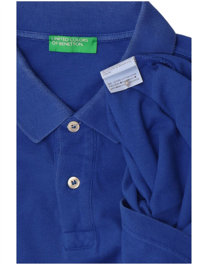 BENETTON Muška polo majica Large Blue Pamuk