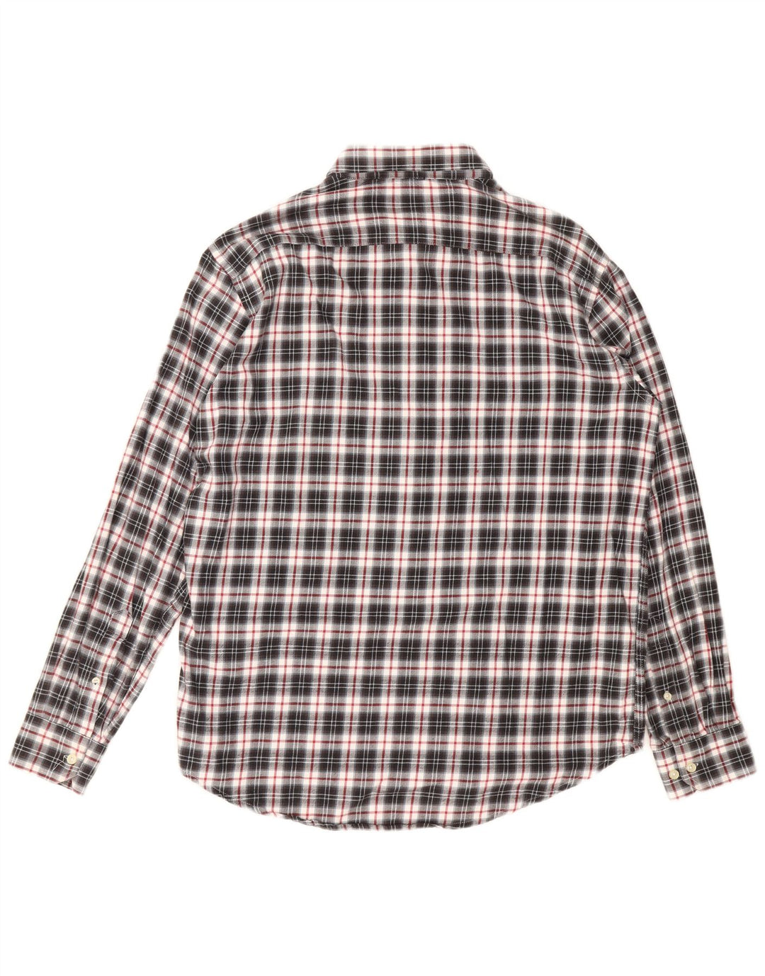CARRERA Mens Flannel Shirt XL Black Check Cotton