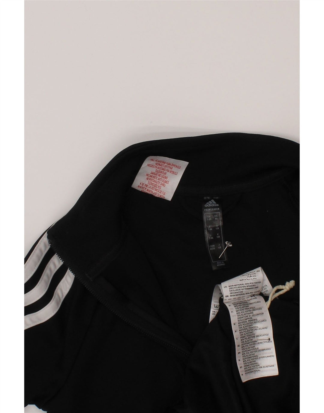 Gornja jakna od trenirke Adidas Boys Aeroready 7-8 godina, crni poliester