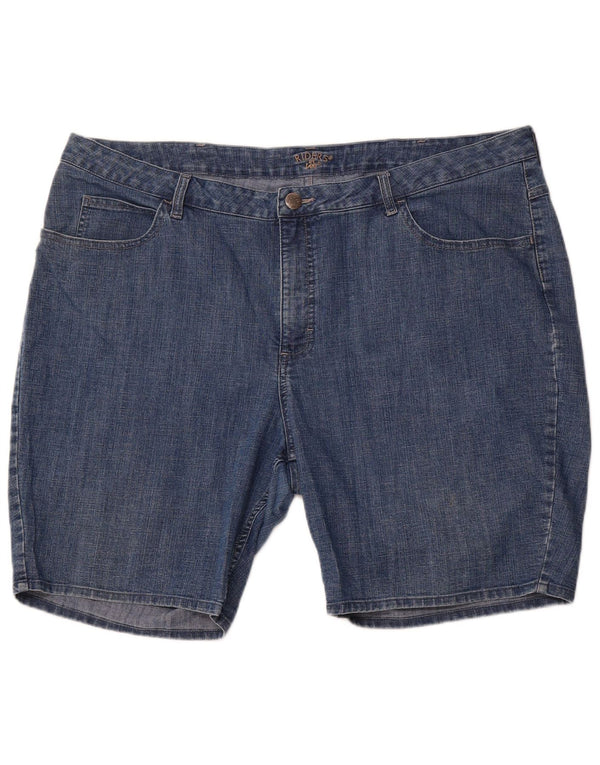 LEE ženske kratke traper hlače Riders US 24 4XL W44 plavi pamuk