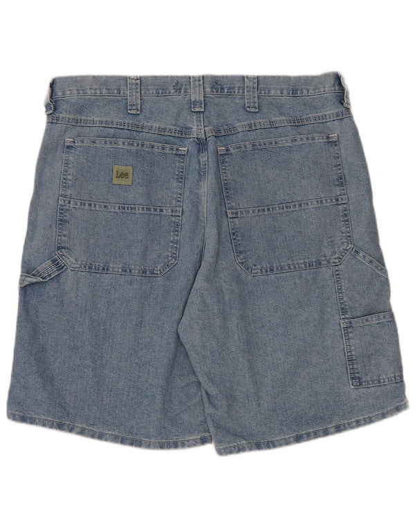 LEE Mens Kansas Cargo Denim Kratke hlače W36 Veliki plavi pamuk