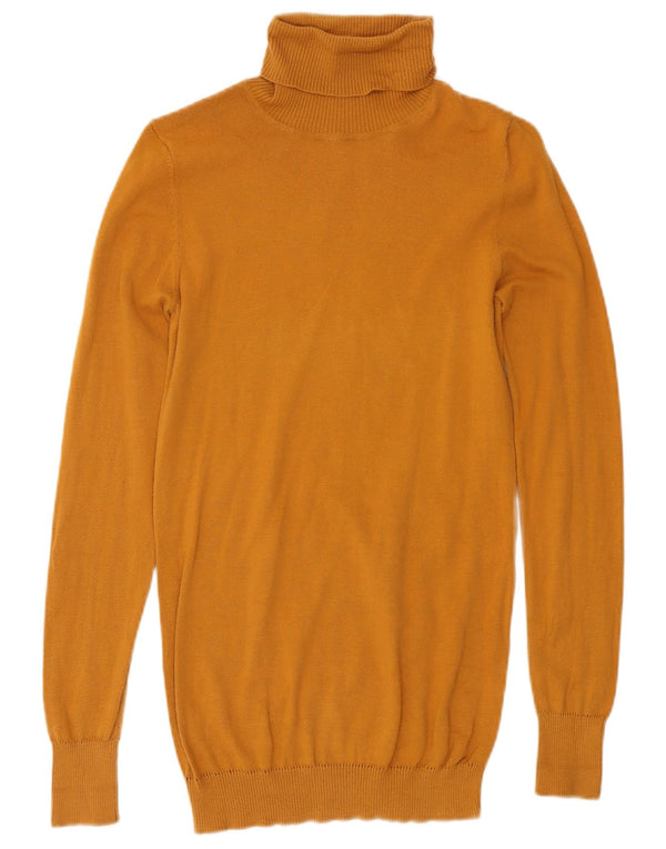 Benetton ženski pulover s rol izrezom UK 8, mali žuti