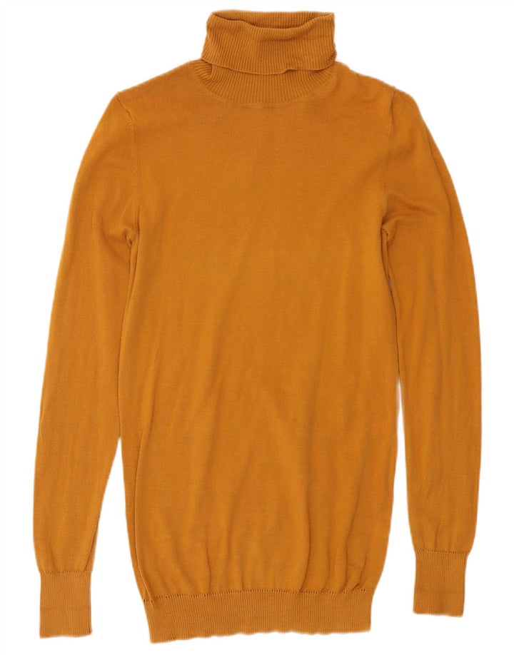 Benetton ženski pulover s rol izrezom UK 8, mali žuti