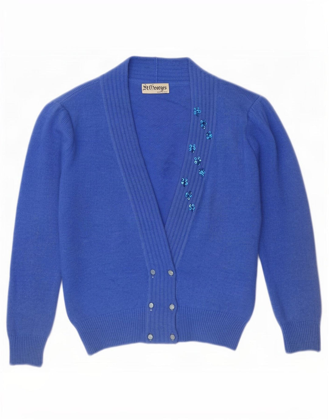 St. Georges, veliki ženski kardigan pulover US 4 Small Blue