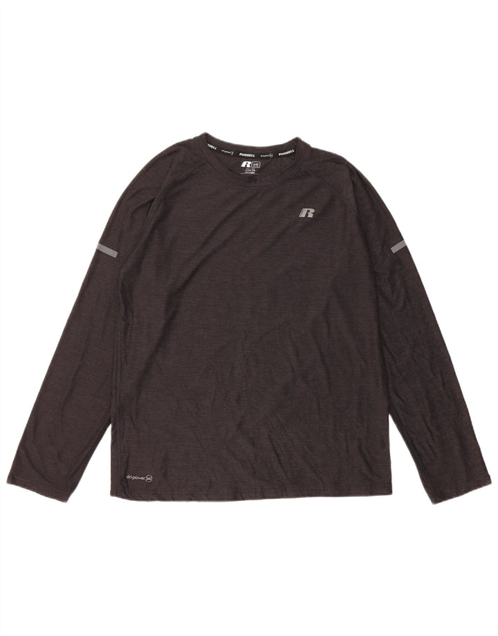 RUSSELL ATHLETIC Dri-Power majica za dječake dugih rukava 14-15 godina XL siva