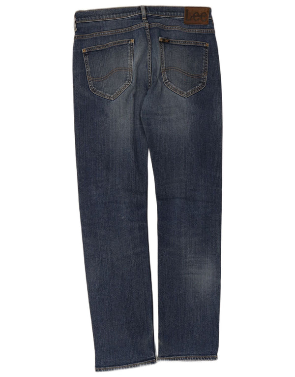 Lee Mens Powell Distressed Slim Jeans W33 L34 Plavi pamuk
