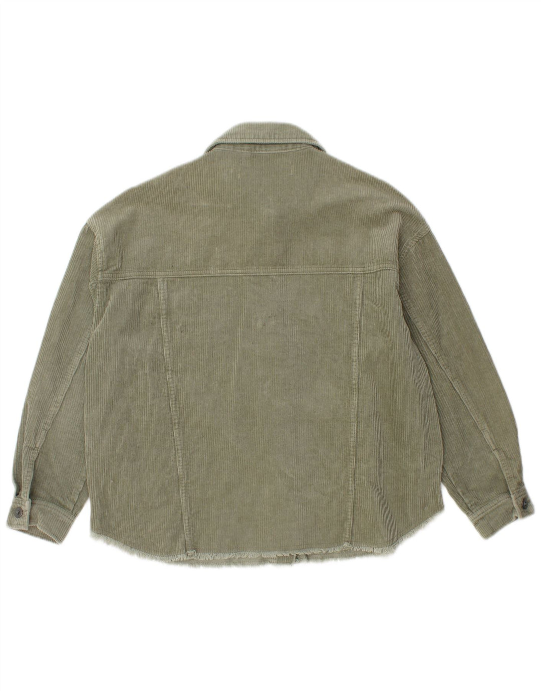 ZARA ženska široka majica od samta, UK 6 XS, zeleni pamuk