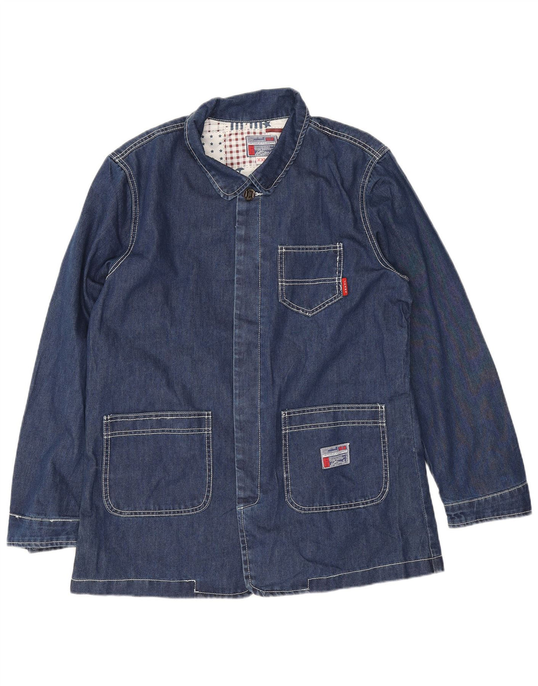 Vintage muška traper jakna UK 44 2XL plava