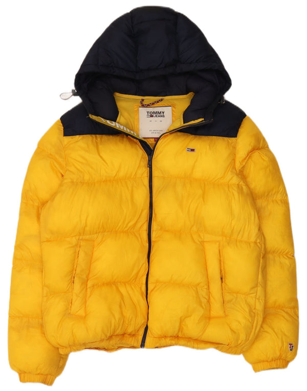Tommy Hilfiger muška podstavljena jakna s kapuljačom UK 40 Large Yellow Colourblock