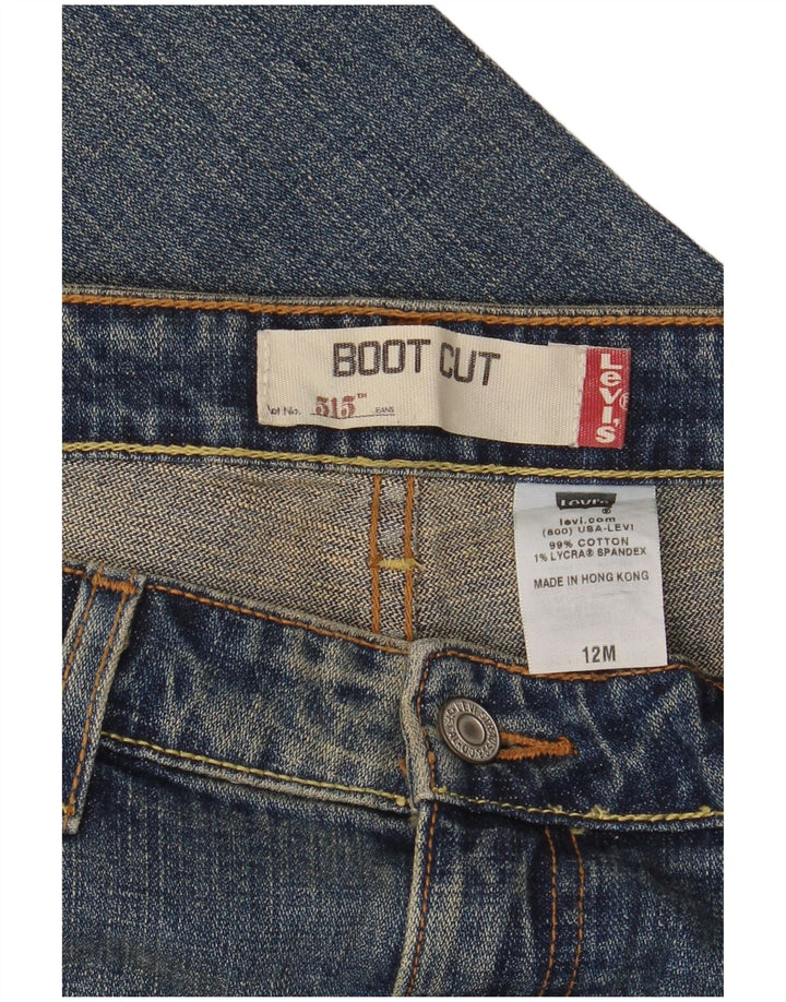 Levi's ženske 515 Bootcut traperice US 12 Large W32 L30 plavi pamuk