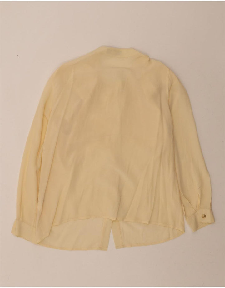 PERSONA Womens Oversized See Through Shirt Blouse Size 19 Small Yellow Vintage Persona and Second-Hand Persona from Messina Hembry 