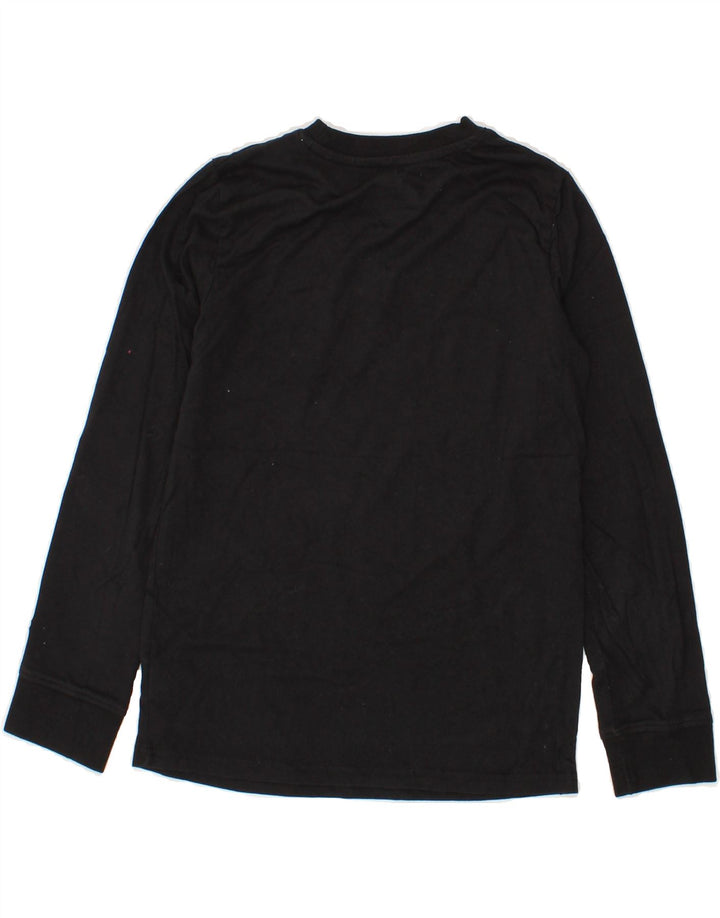 CHAMPION Boys Graphic Top Long Sleeve 9-10 Years Medium Black Cotton Vintage Champion and Second-Hand Champion from Messina Hembry 