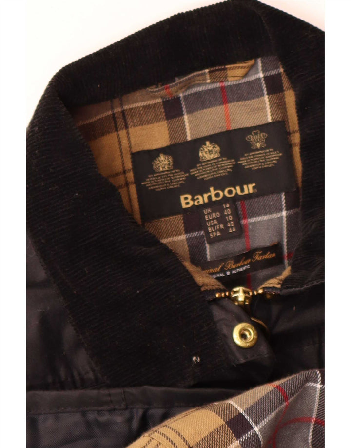 Barbour ženska jakna od voštanog pamuka UK 14 velika crna