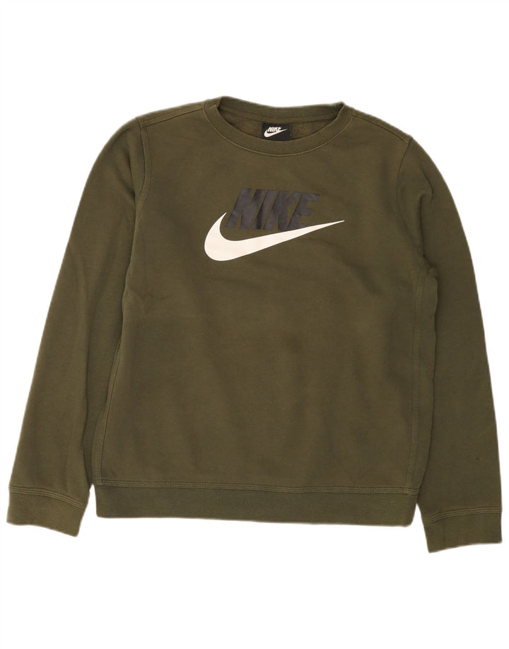 Nike Boys Standard Fit Graphic Sweatshirt Džemper 13-14 godina XL kaki