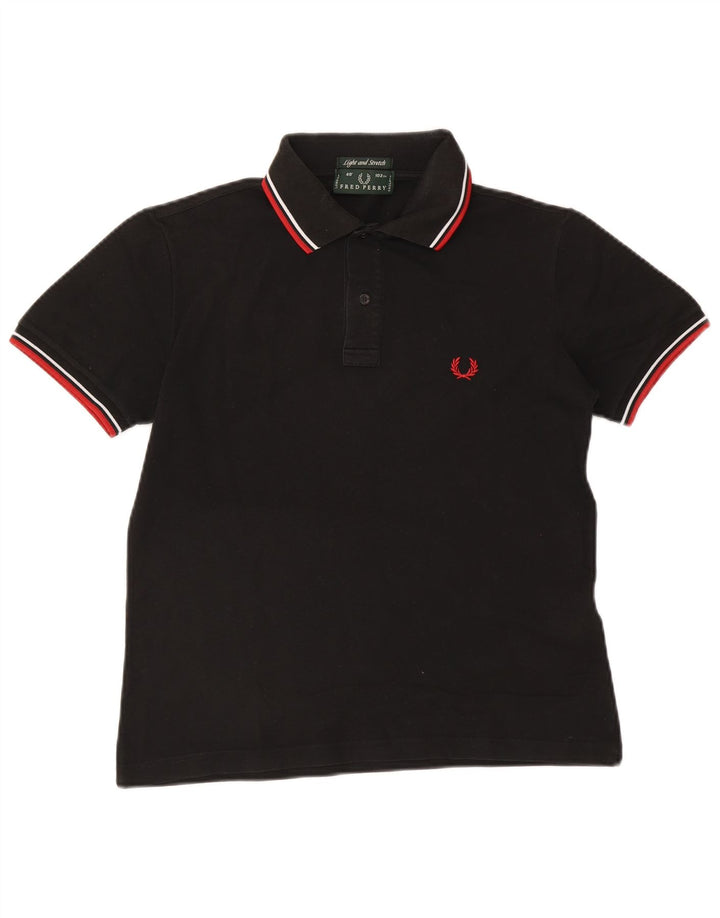 Fred Perry muška polo majica mala pamučna crna na pruge
