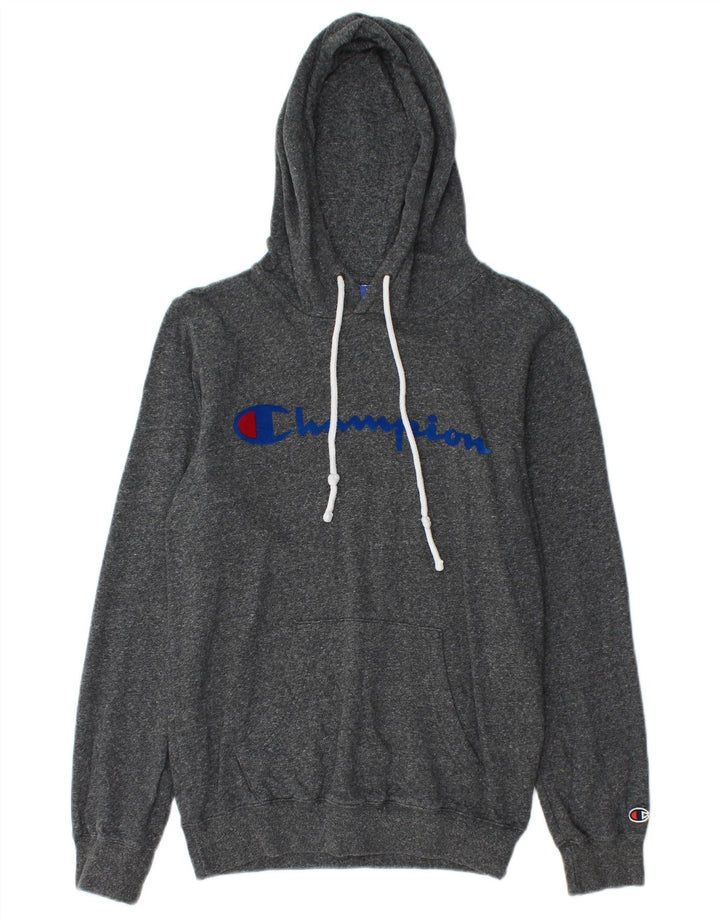 CHAMPION Muška majica s kapuljačom XS sivi flekasti pamuk