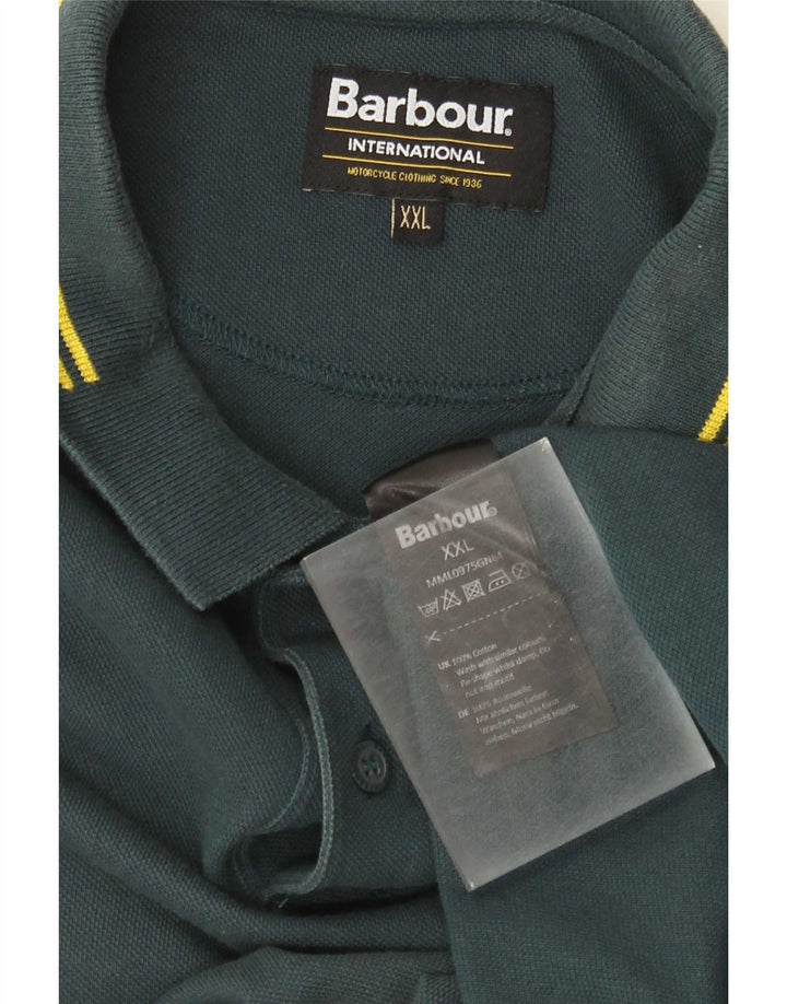 Barbour muška polo majica 2XL zeleni pamuk