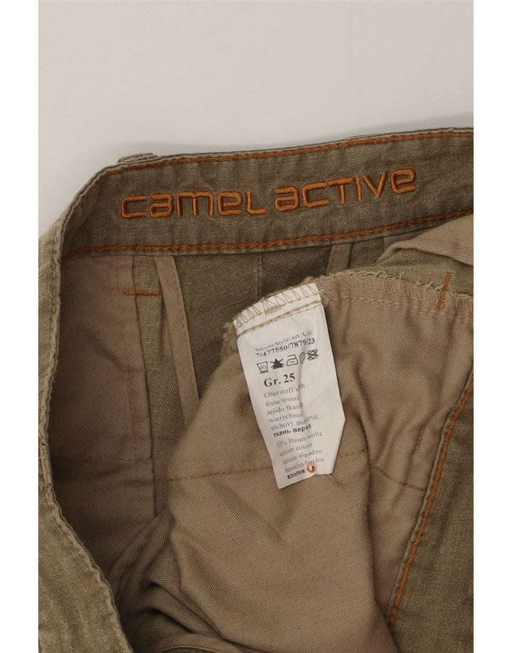 CAMEL ACTIVE Muške ravne chino hlače W36 L27 kaki pamuk