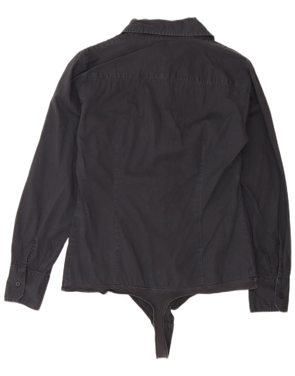 Benetton ženski bodi s košuljama UK 14 srednje crne boje