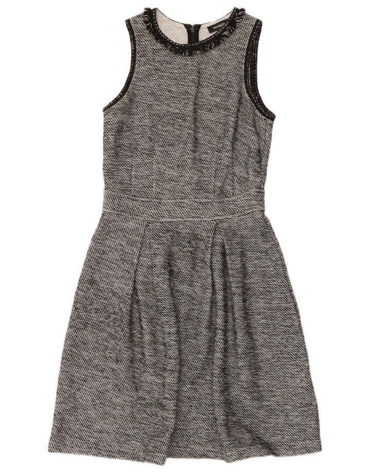 MAX & CO. Ženska haljina A-kroja bez rukava UK 8 Mala crna pamuk