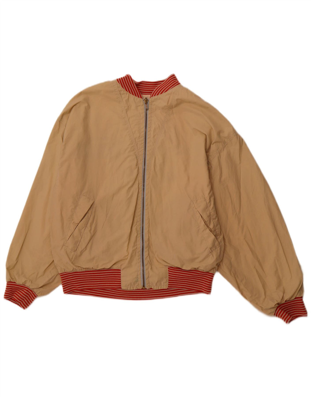 QUARRY Muška reverzibilna jakna s grafičkim motivima UK 42 XL, sivobijeli pamuk