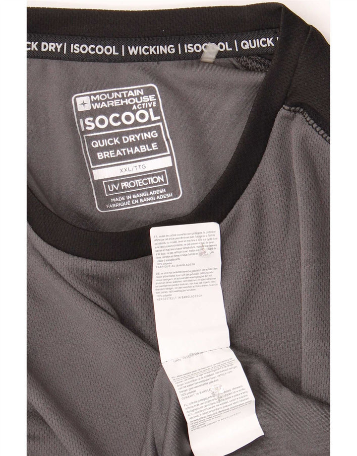 Mountain Warehouse Muška IsoCool majica dugih rukava 2XL u sivoj boji