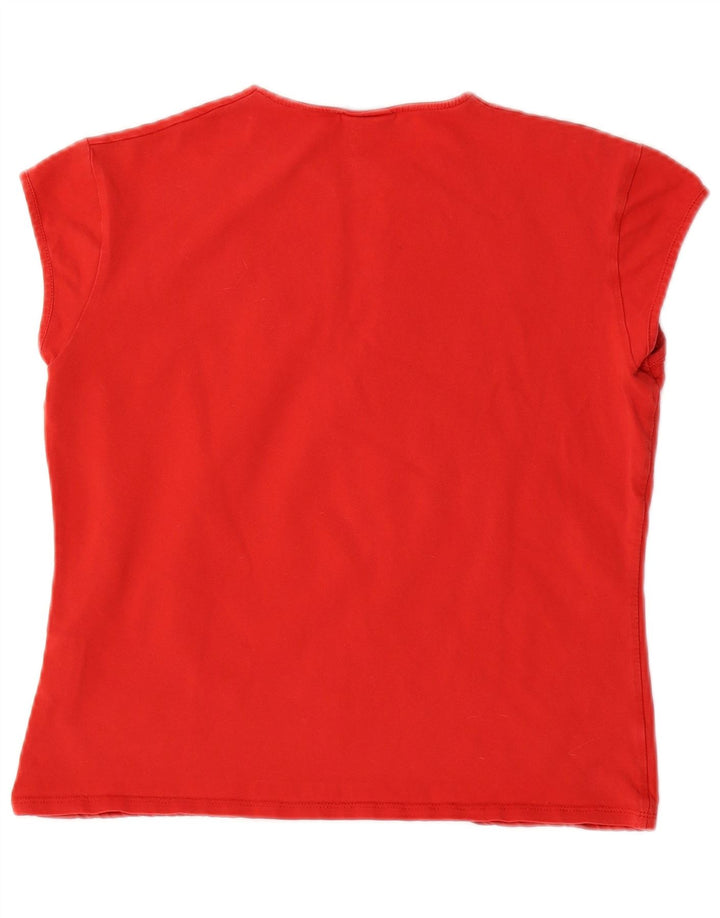 NIKE ženska majica kratkih rukava UK 16/18 XL, crveni pamuk