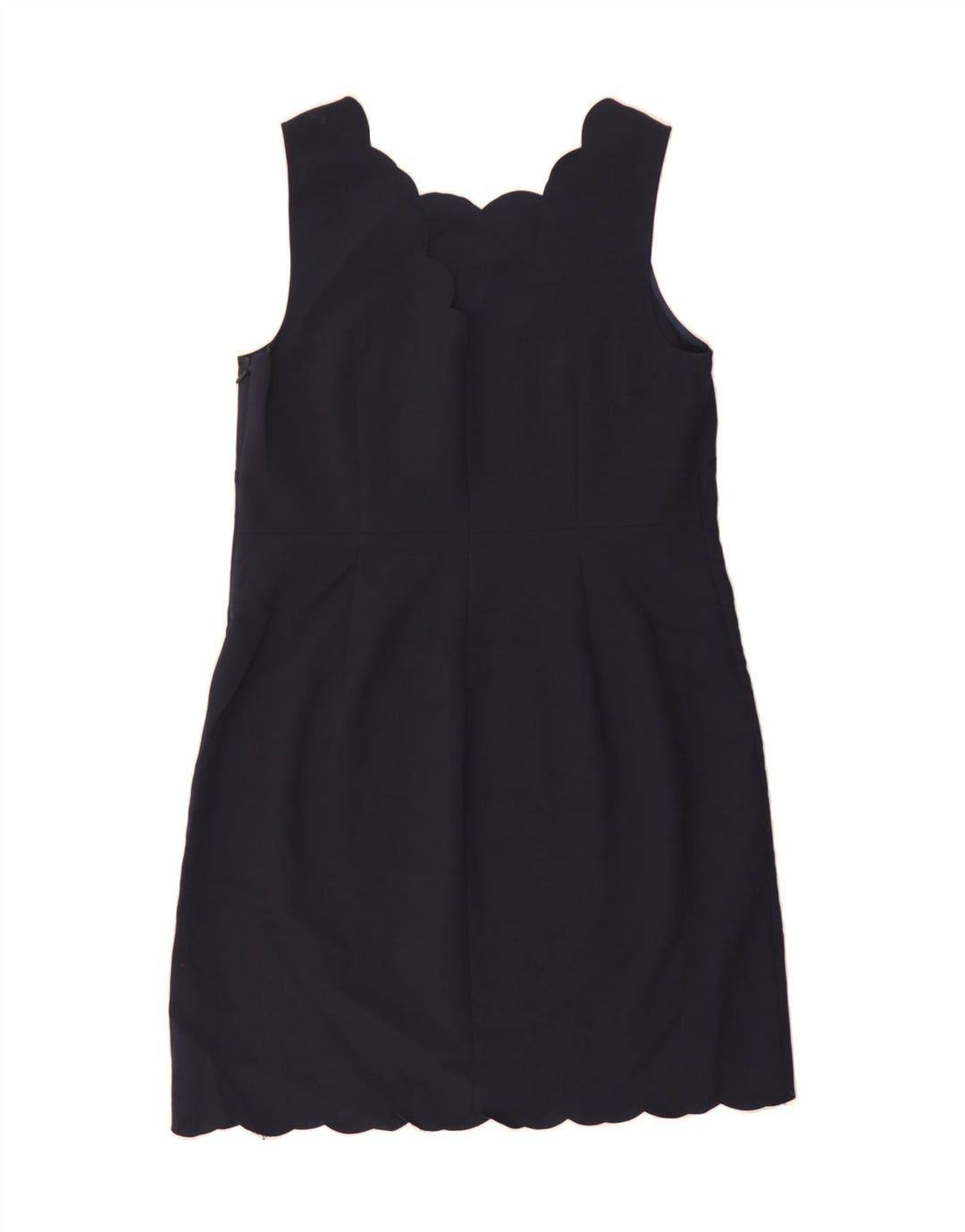 J. CREW Womens Sleeveless Sheath Dress US 12 Large Navy Blue Polyester Vintage J. Crew and Second-Hand J. Crew from Messina Hembry 