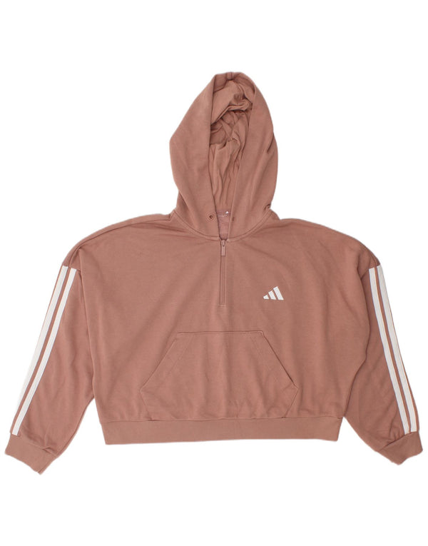 Adidas ženska majica s kapuljačom s kratkim izrezom i velikim izrezom UK 16 velika ružičasta