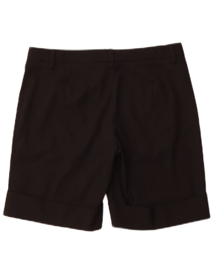 BENETTON Womens Casual Shorts IT 42 Medium W30  Black Polyester