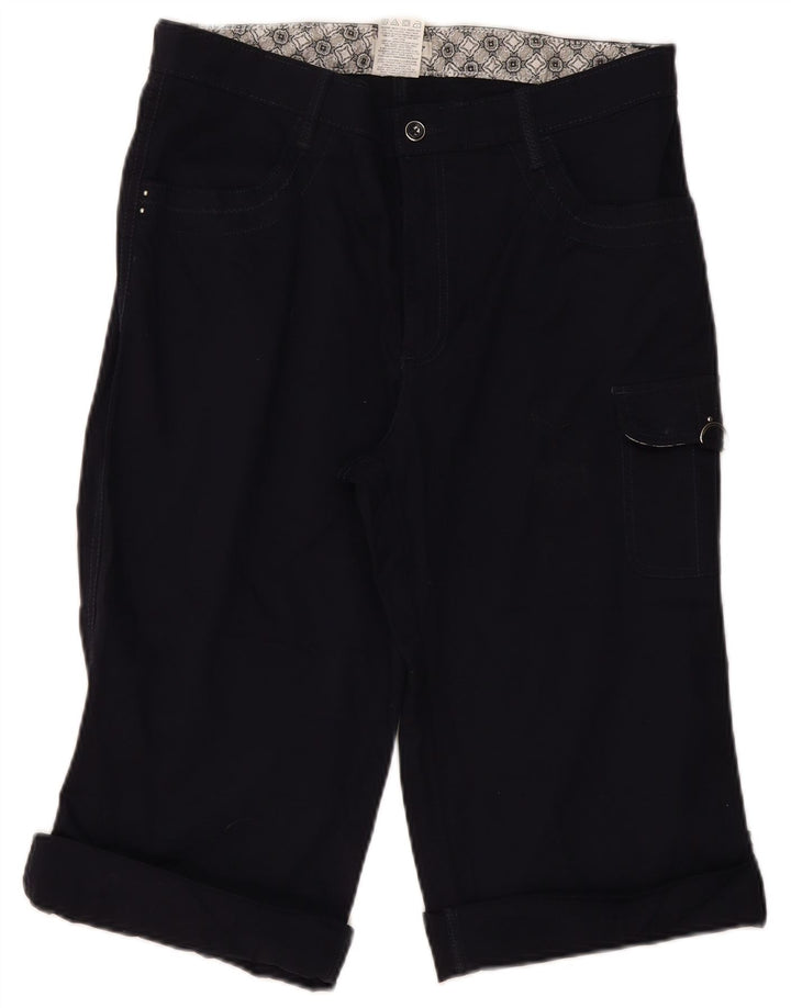 LEE Ženske kargo bermude US 14 XL W34 tamnoplavi pamuk