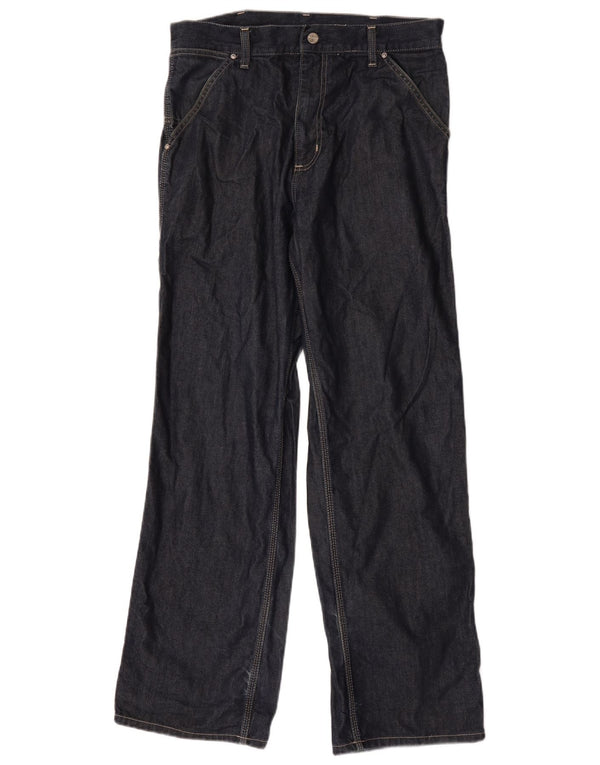 Carhartt muške Cargo ravne traperice W30 L32 tamnoplavi pamuk