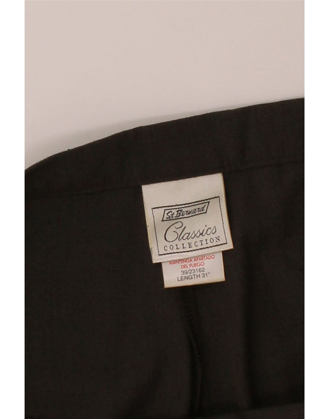ST. BERNARD Womens Tapered Suit Trousers W34 L31 Khaki Polyester