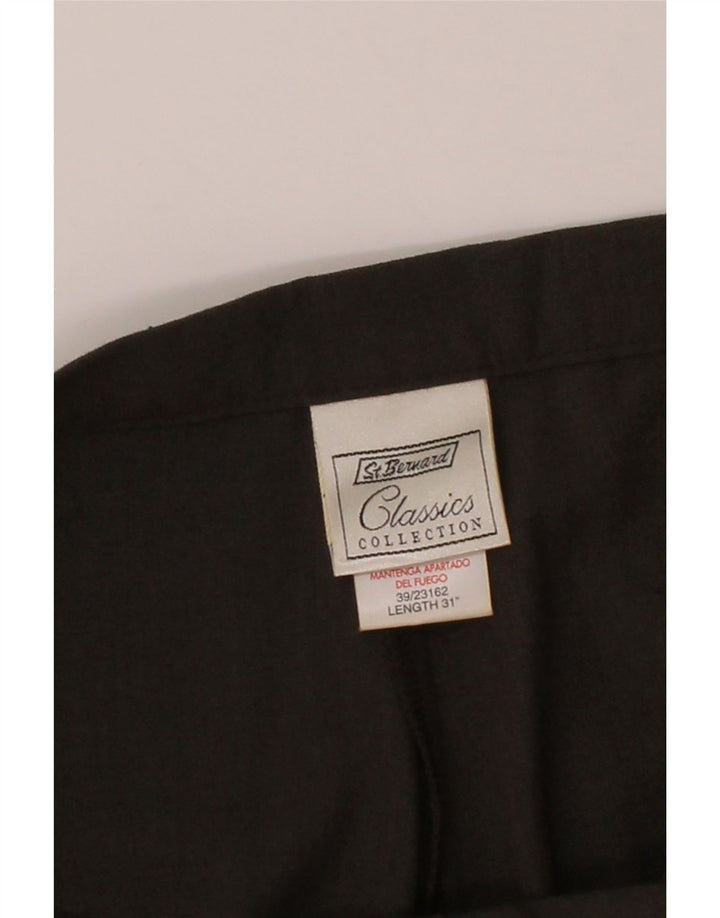 ST. BERNARD Womens Tapered Suit Trousers W34 L31 Khaki Polyester