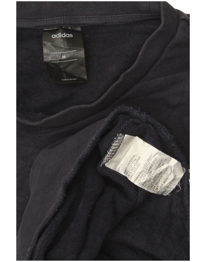 Adidas muška majica s kratkim rukavima, srednje tamnoplavi pamuk