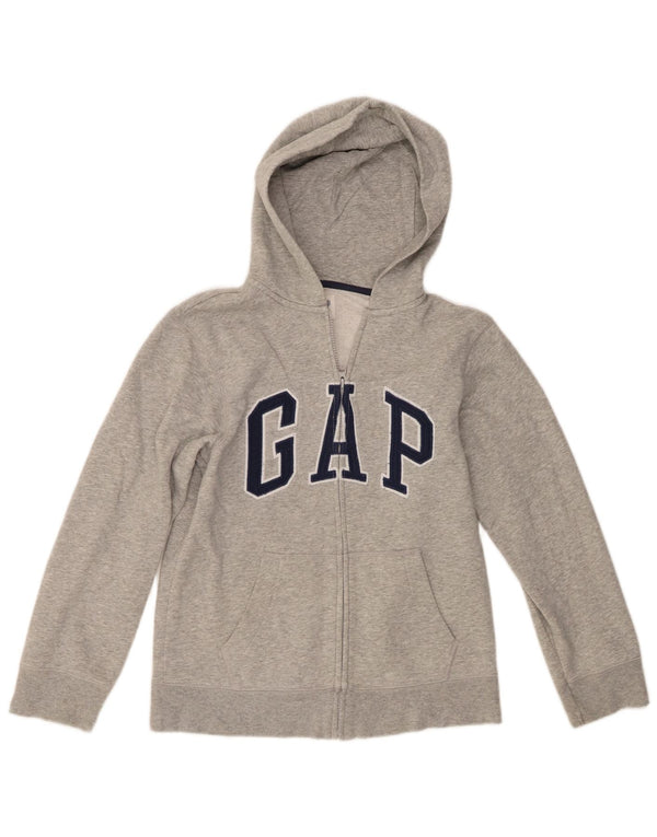 Pulover s kapuljačom Gap Boys Graphic Zip 13-14 Years 2XL sivi pamuk