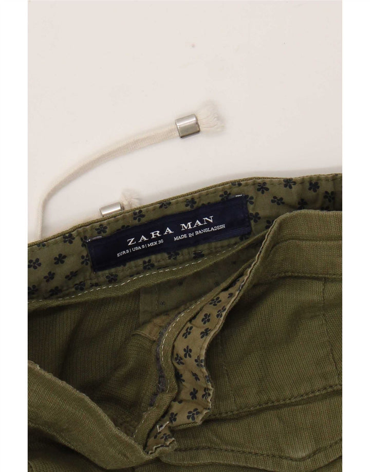 Zara muške chino kratke hlače male W30 zelene