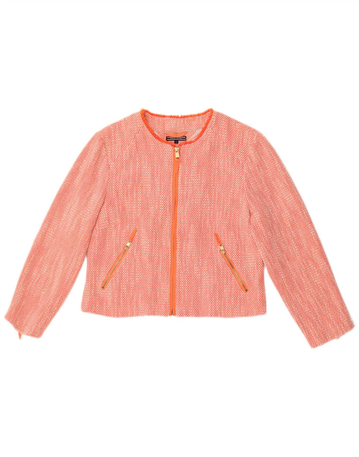 Tommy Hilfiger ženska jakna sa kratkim rukavima US 12 Large Orange Pamuk