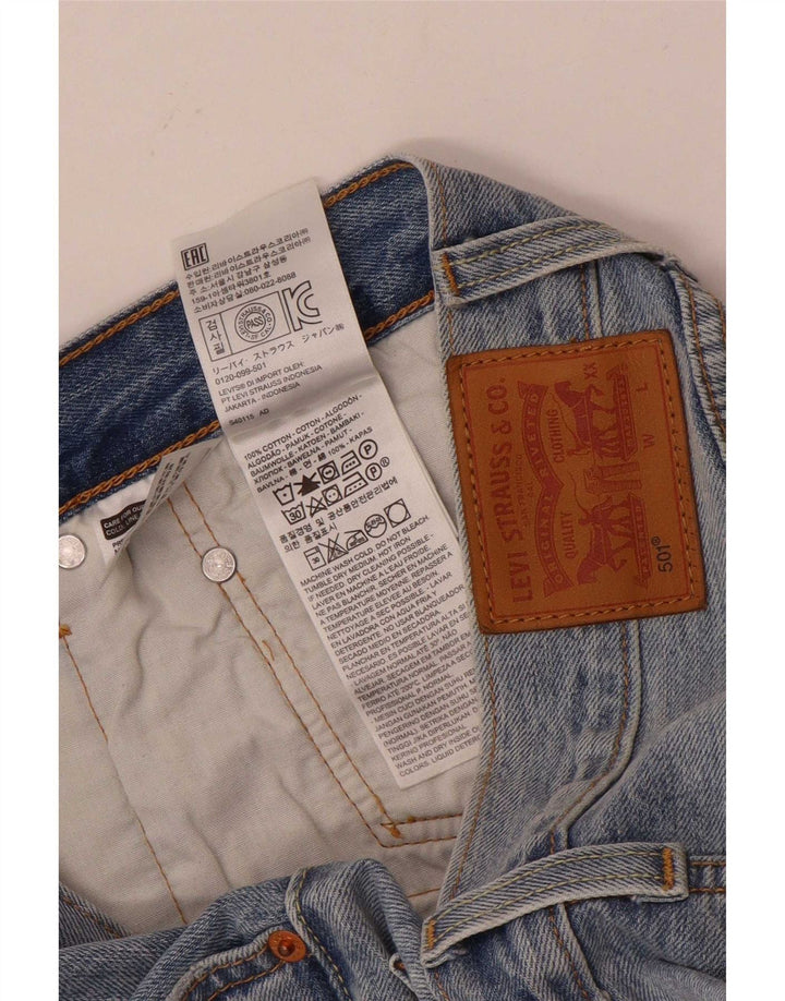 Levi's ženske 501 kratke traper kratke hlače W31 srednje plavi pamuk