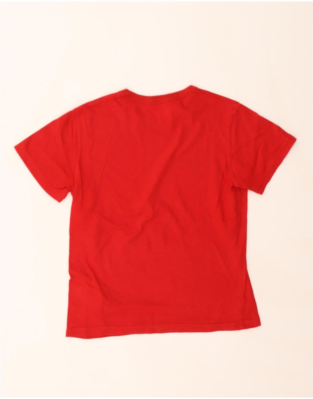 BENETTON Boys Graphic T-Shirt Top 7-8 Years Medium  Red Cotton Vintage Benetton and Second-Hand Benetton from Messina Hembry 