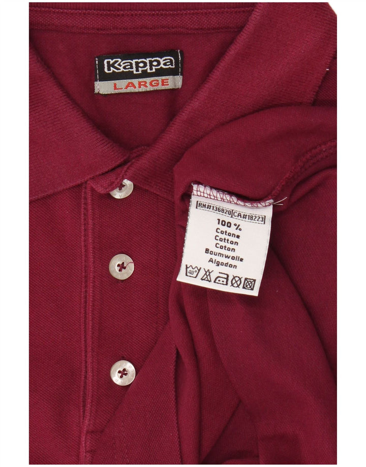 Kappa muška polo majica Large Burgundy Pamuk