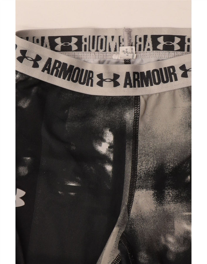 UNDER ARMOUR Grafičke kapri tajice za djevojčice 7-8 godina u sivoj boji na kravatu