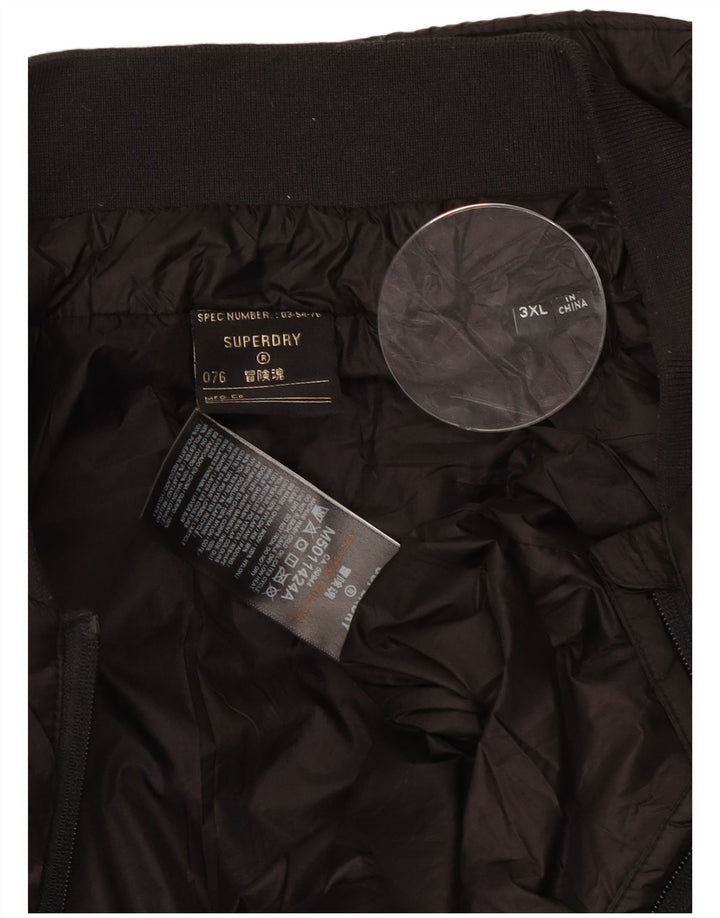 SUPERDRY muška podstavljena jakna UK 46 3XL crni najlon